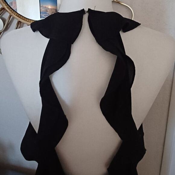 ZARA Halter Open Back Dress Black L NWT - Picture 6 of 11